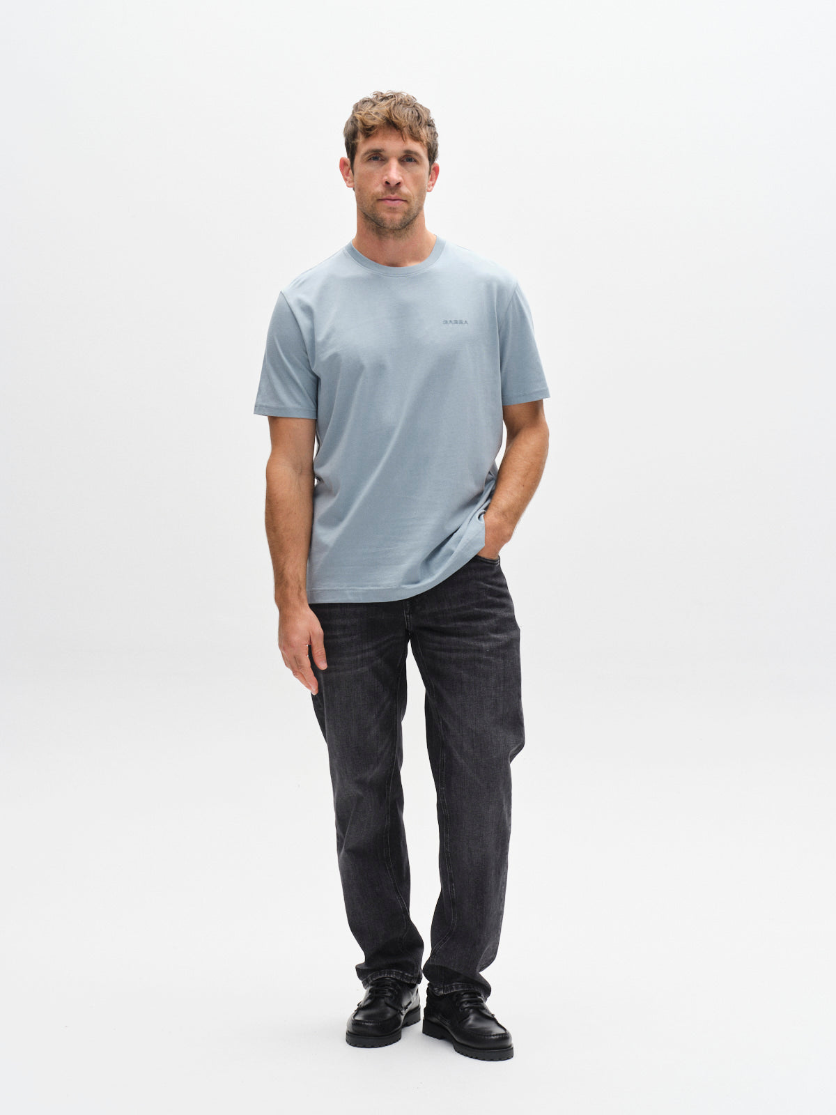 GABdune Logo T-Shirt - Light Blue - Gabba | LAB10STREETWEAR