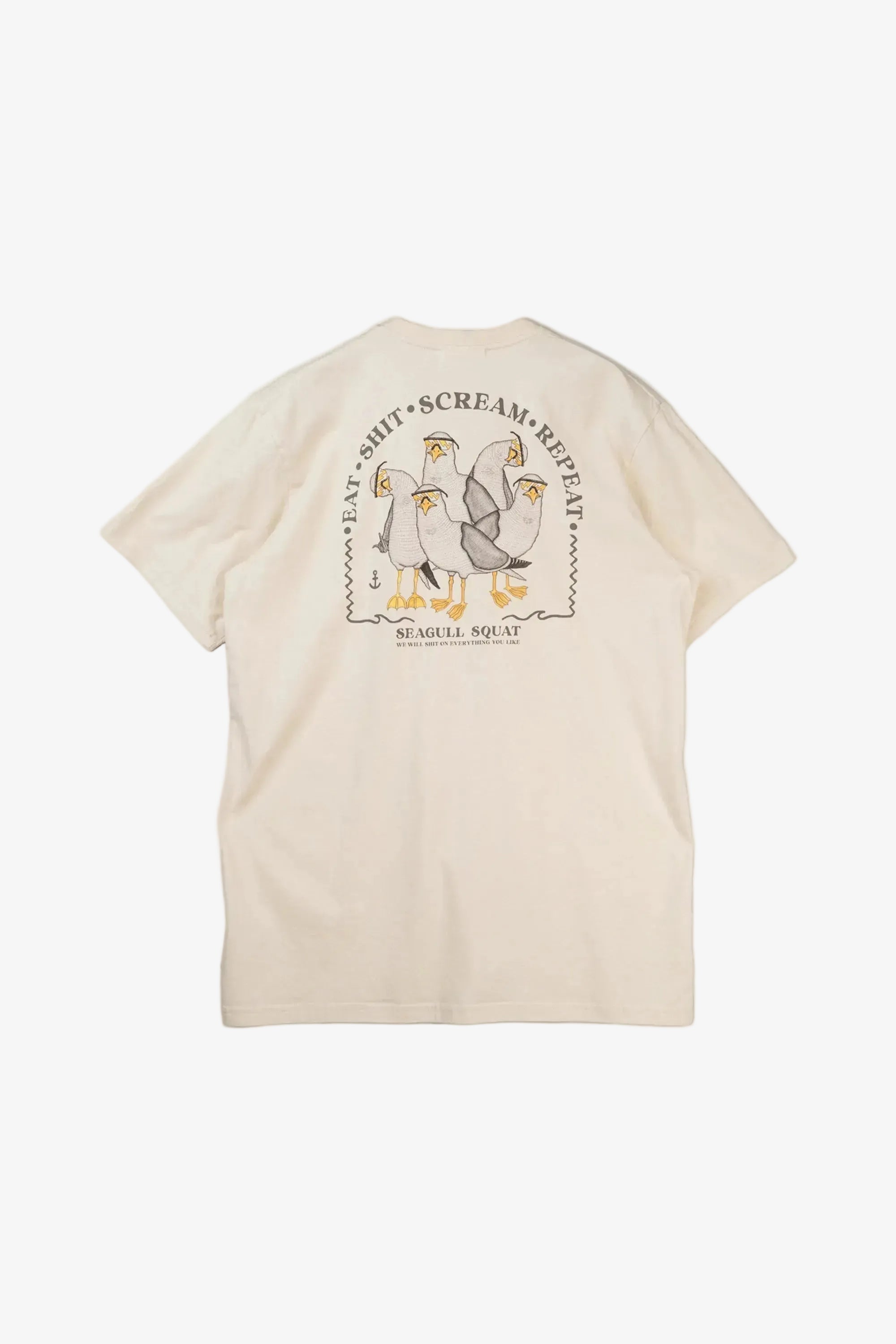 Seagull Squad Back T-Shirt - Rainy Day - Lakor | LAB10STREETWEAR
