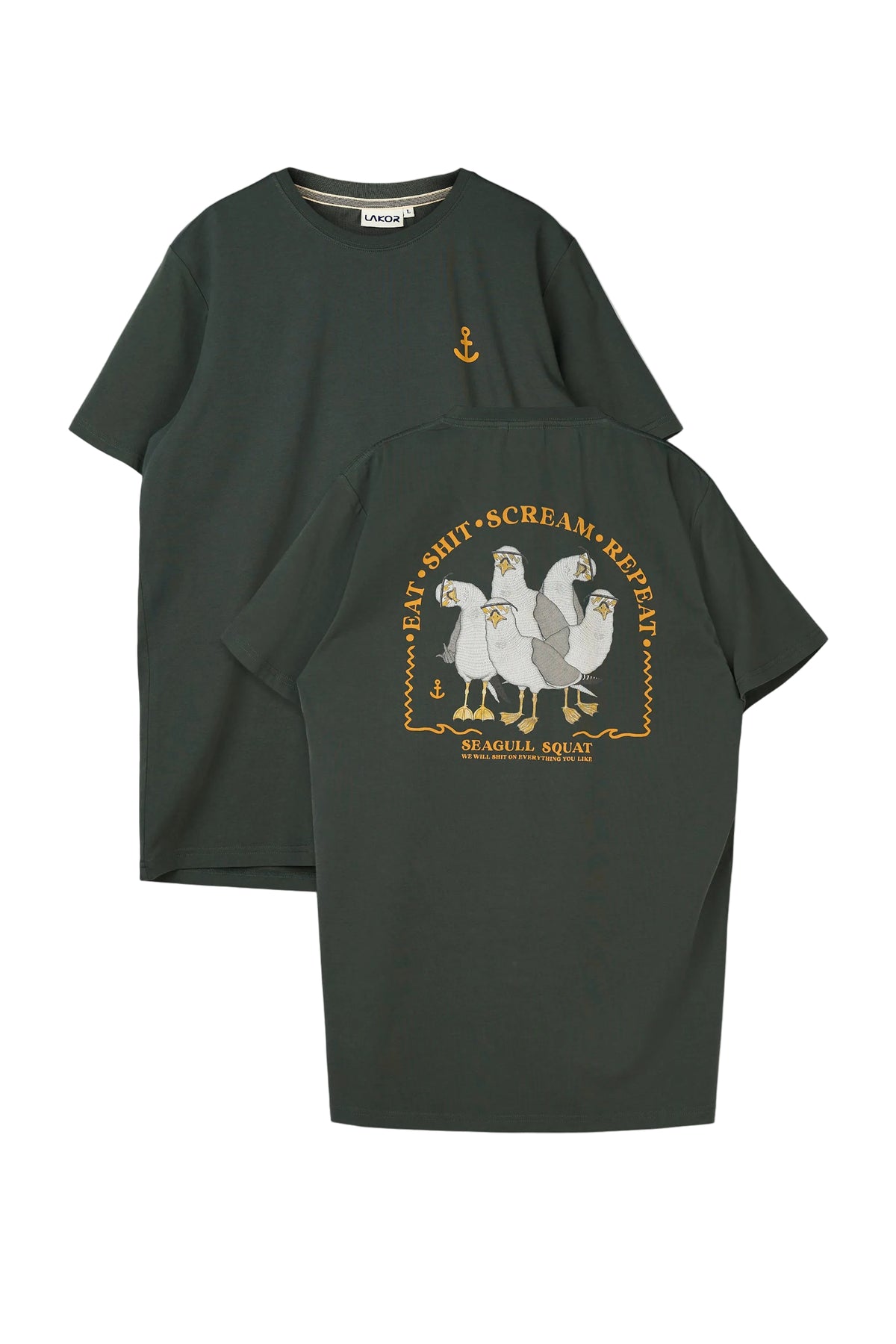 Lakor Seagull Squad Back T-Shirt - Urban Chic