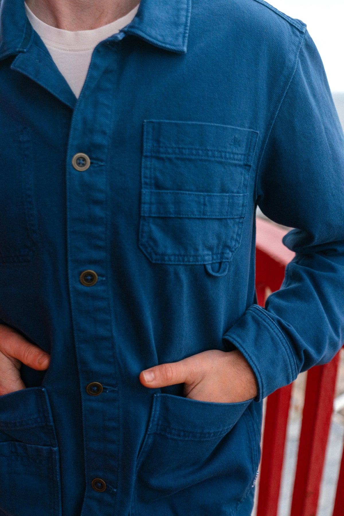 lakor Peddler Work Shirt - Insignia Blue - lab10menswear.nl