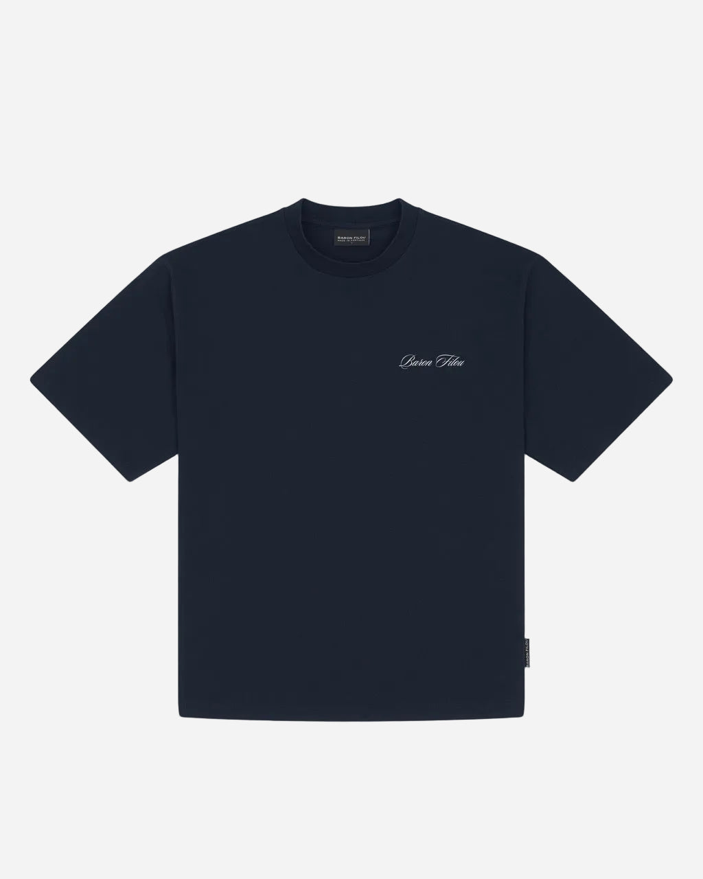 Oversized Backprint T-Shirt NO RUSH - Navy Blue - Baron Filou | LAB10STREETWEAR