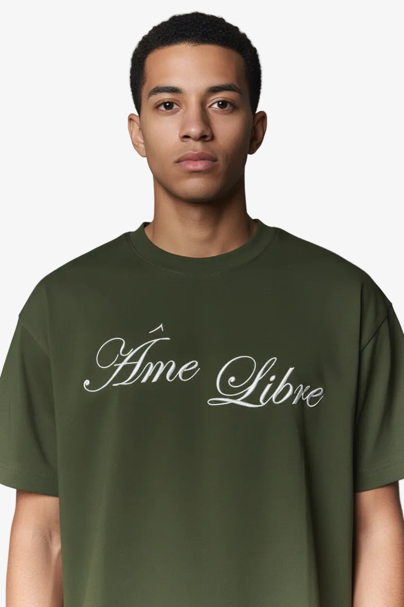 Sentinel T-Shirt Olive - Âme Libre | LAB10STREETWEAR