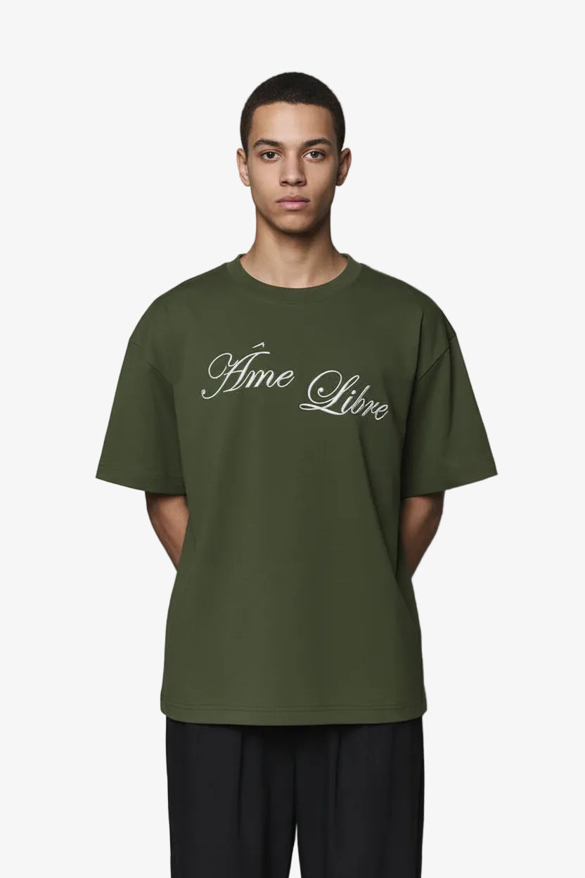 Sentinel T-Shirt Olive - Âme Libre | LAB10STREETWEAR