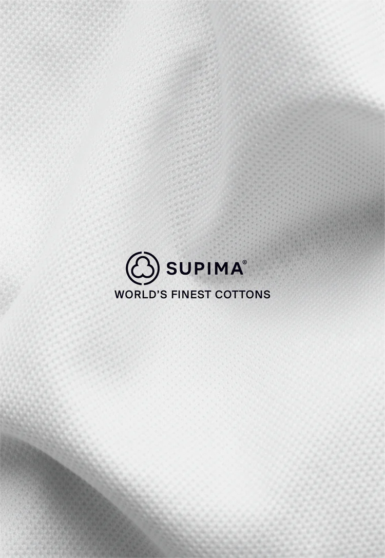 Supima® Badge Polo Shirt - Wit - Ecmo | LAB10STREETWEAR