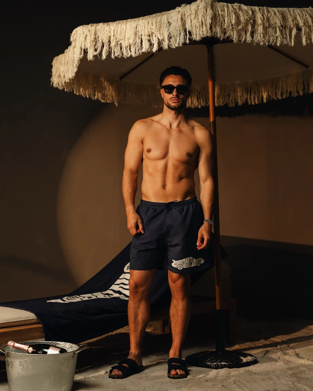 Baron Filou Swim Shorts VALET MODE - Navy Blue - Lab10streetwear.nl