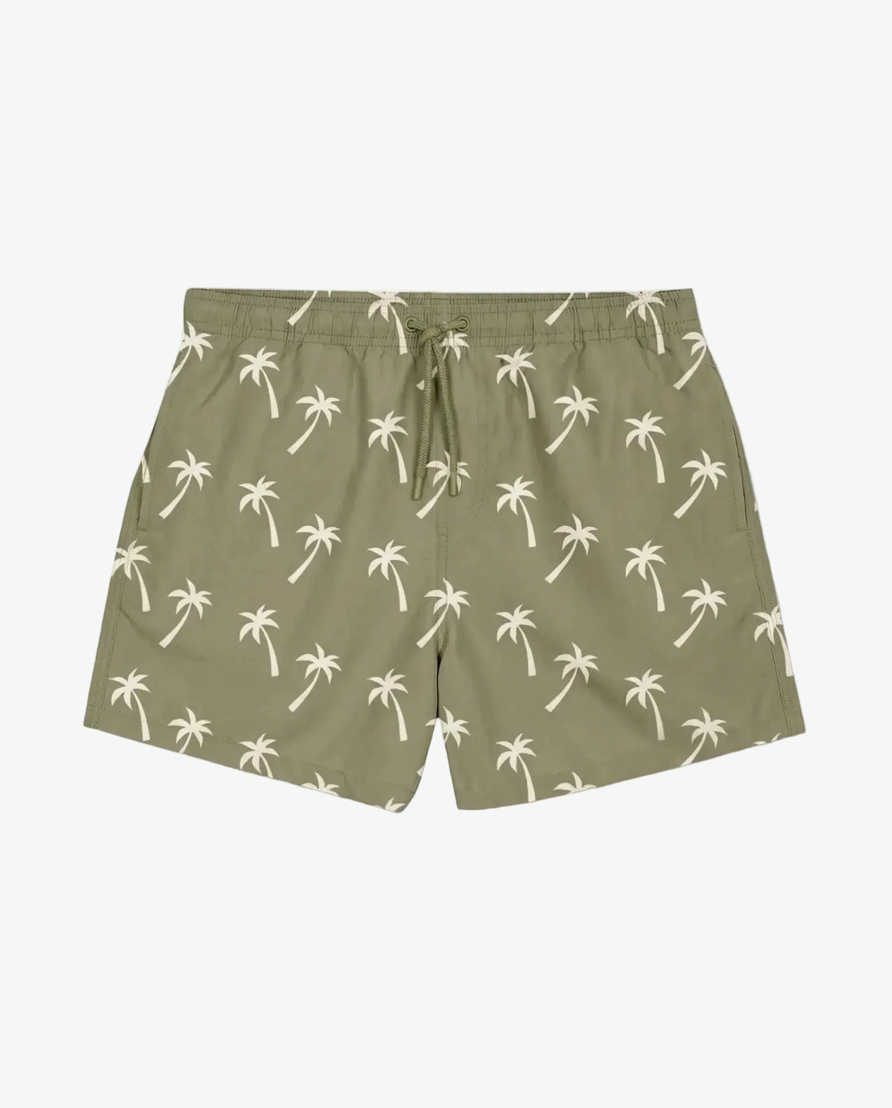 Baron Filou Swim Short Allover Palms - Sage - lab10menswear.nl