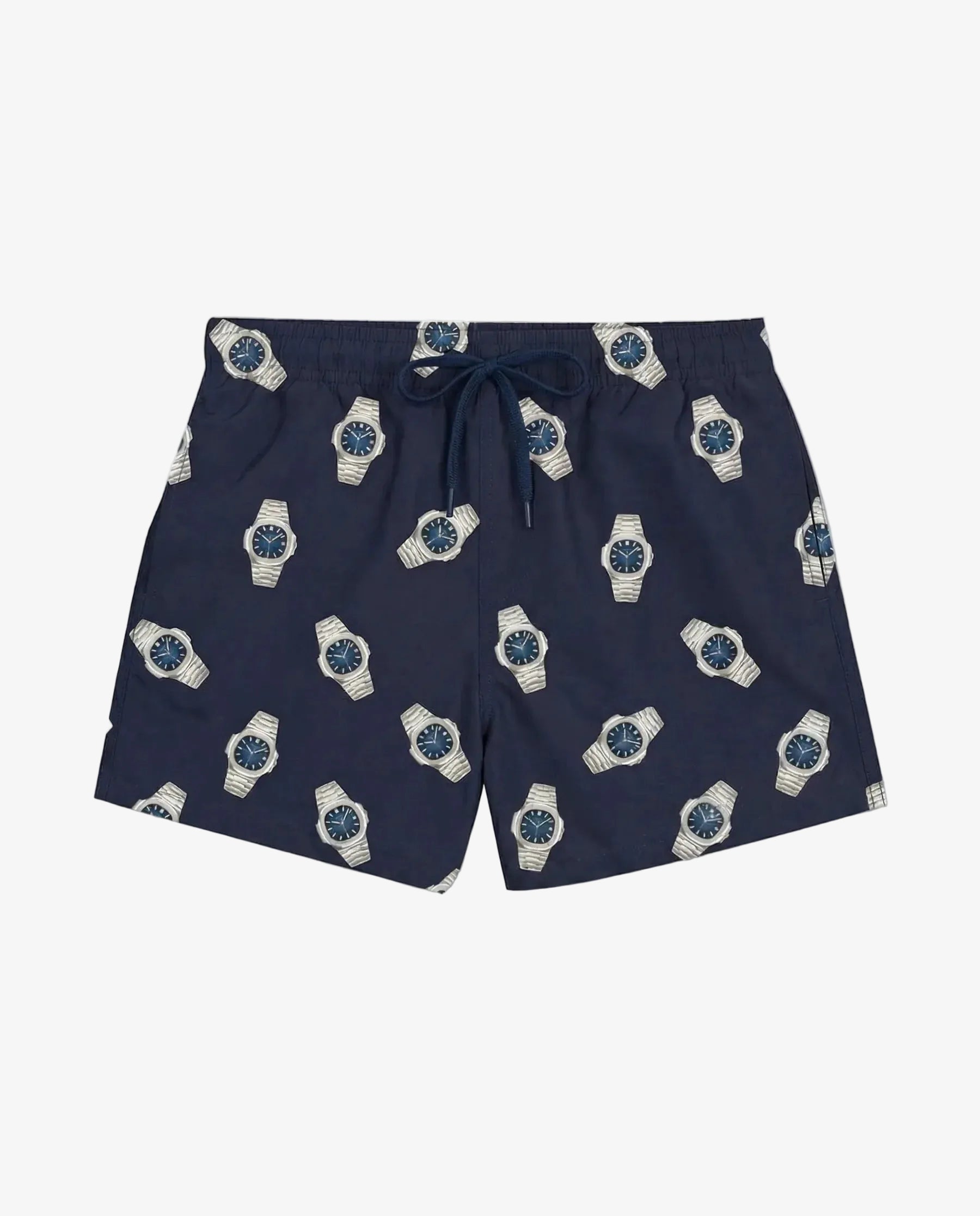 Baron Filou Swim Shorts Allover Watches - Navy Blue - lab10menswear.nl