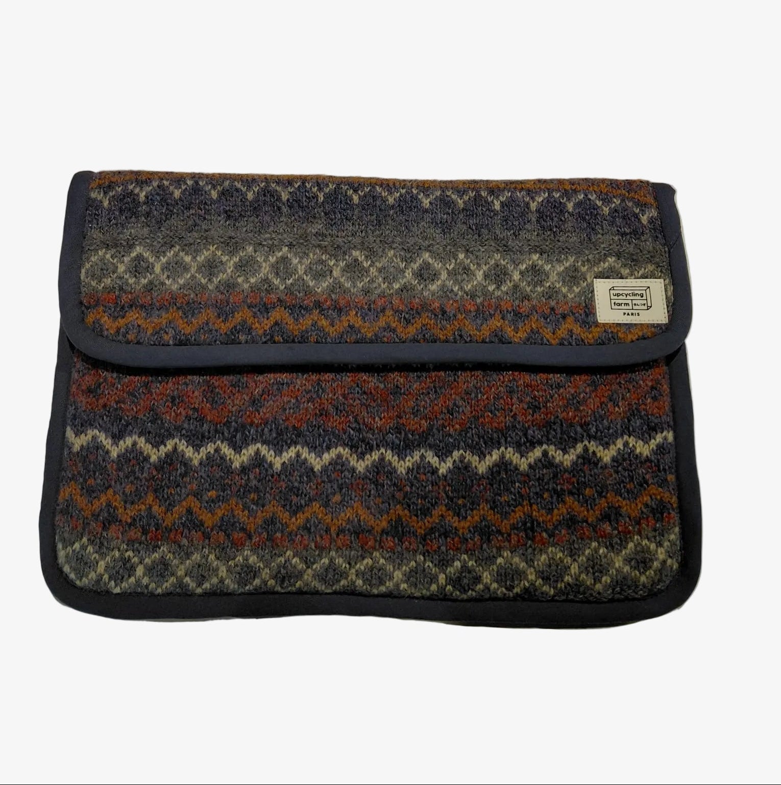 Vintage Recycled Laptop Sleeve - Blue Twirl - Lab10 | LAB10STREETWEAR
