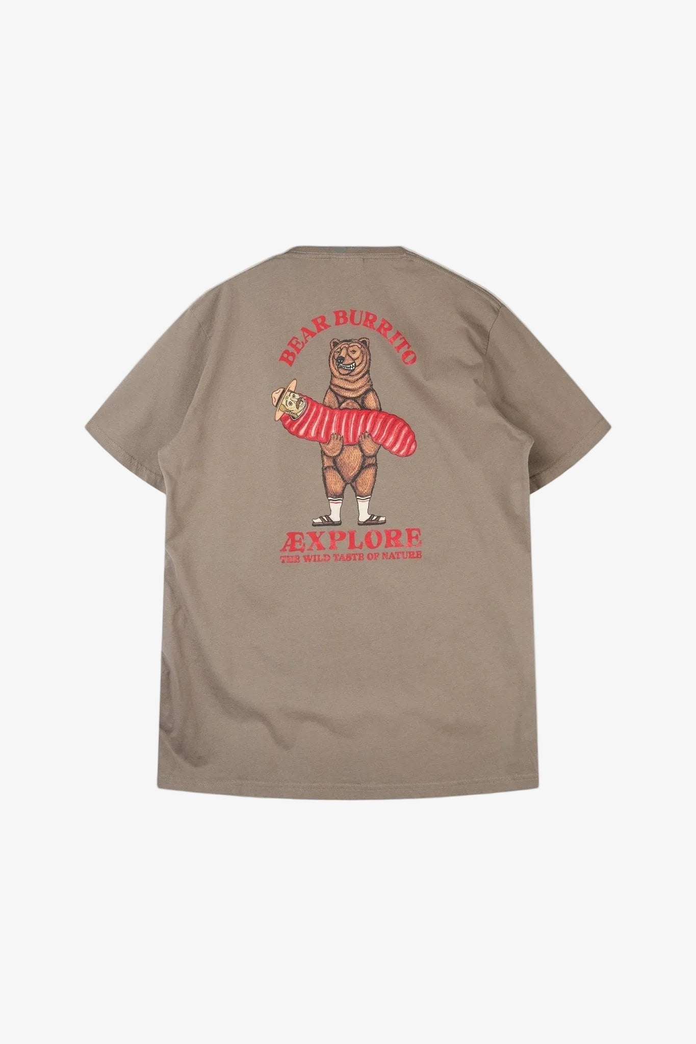 Bear Burrito T-Shirt - Morel - Lakor | LAB10STREETWEAR