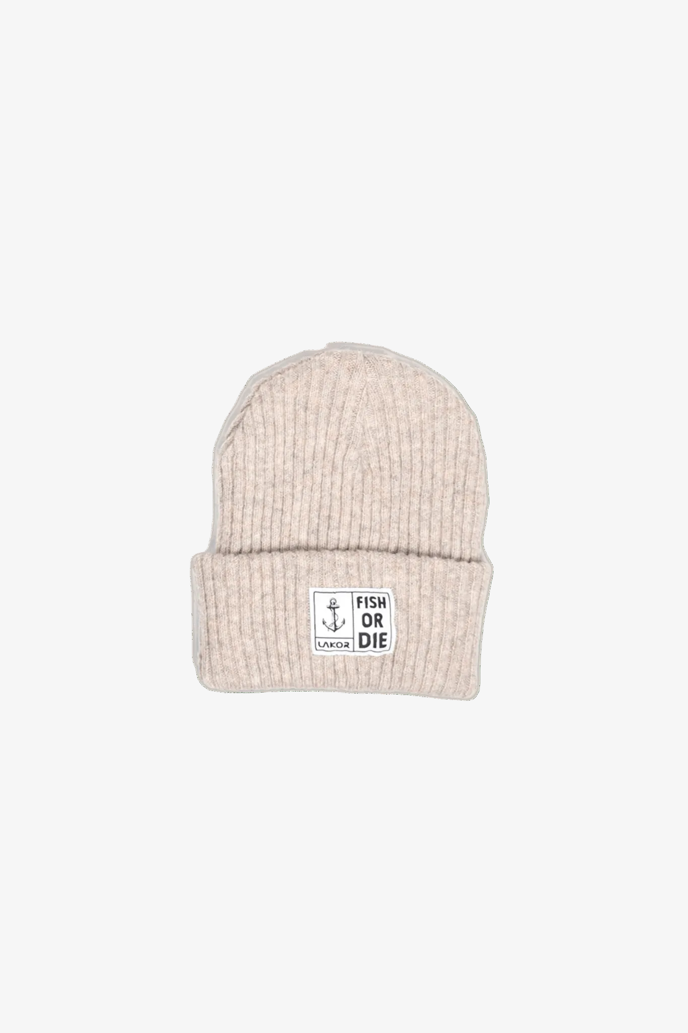 Fish or Die Beanie - Sand - Lakor | LAB10STREETWEAR