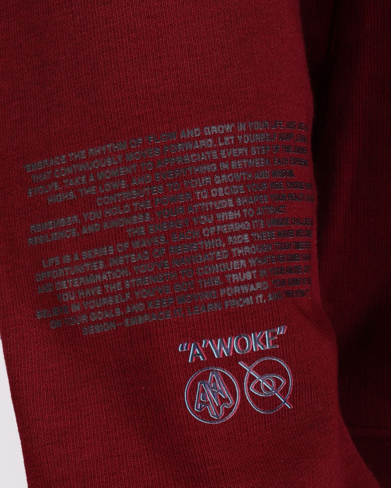 Flow & Grow - Burgundy - A'Woke Studio | LAB10STREETWEAR