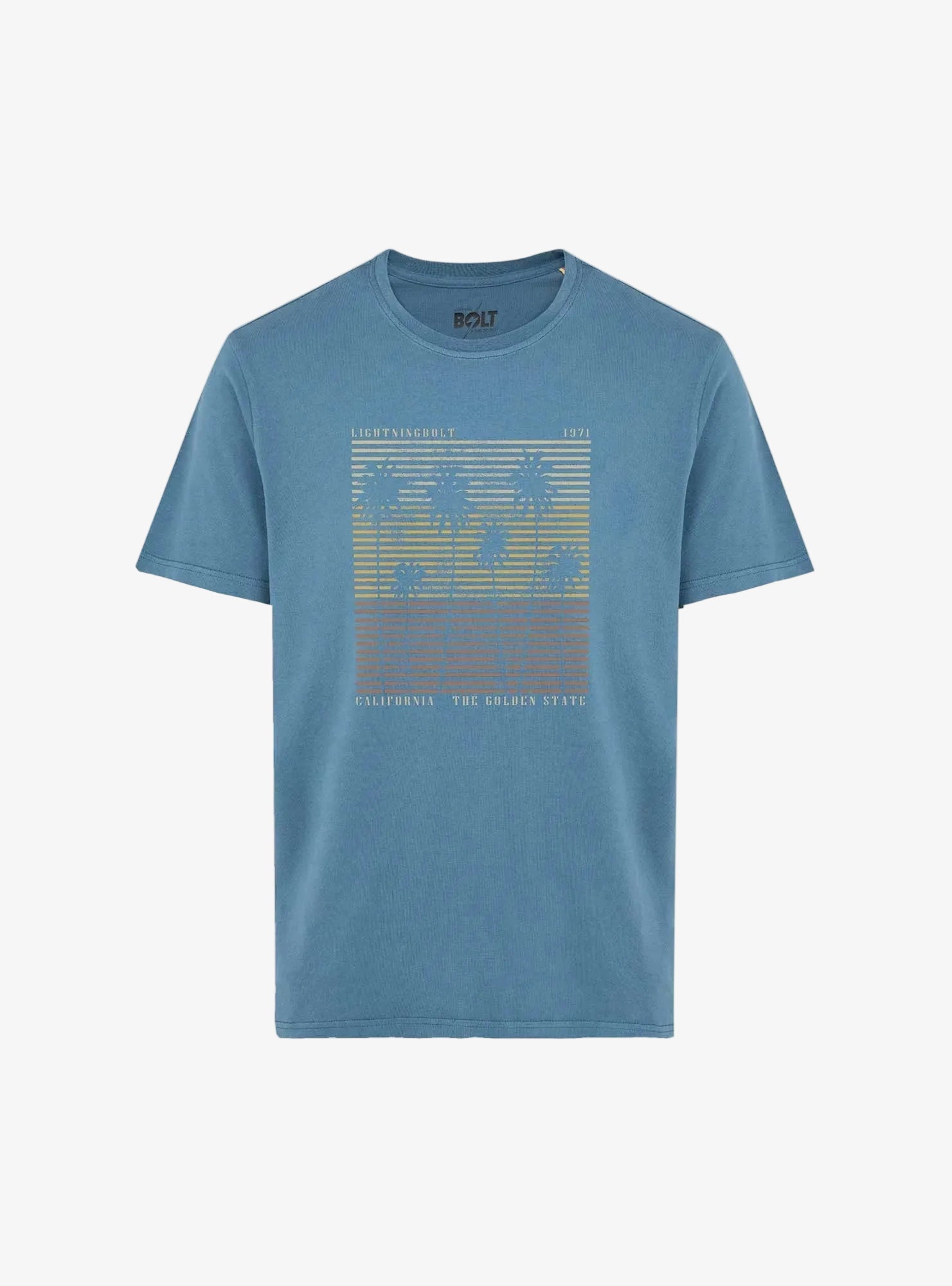 Golden State T-Shirt - Blauw - Lightning Bolt | LAB10STREETWEAR