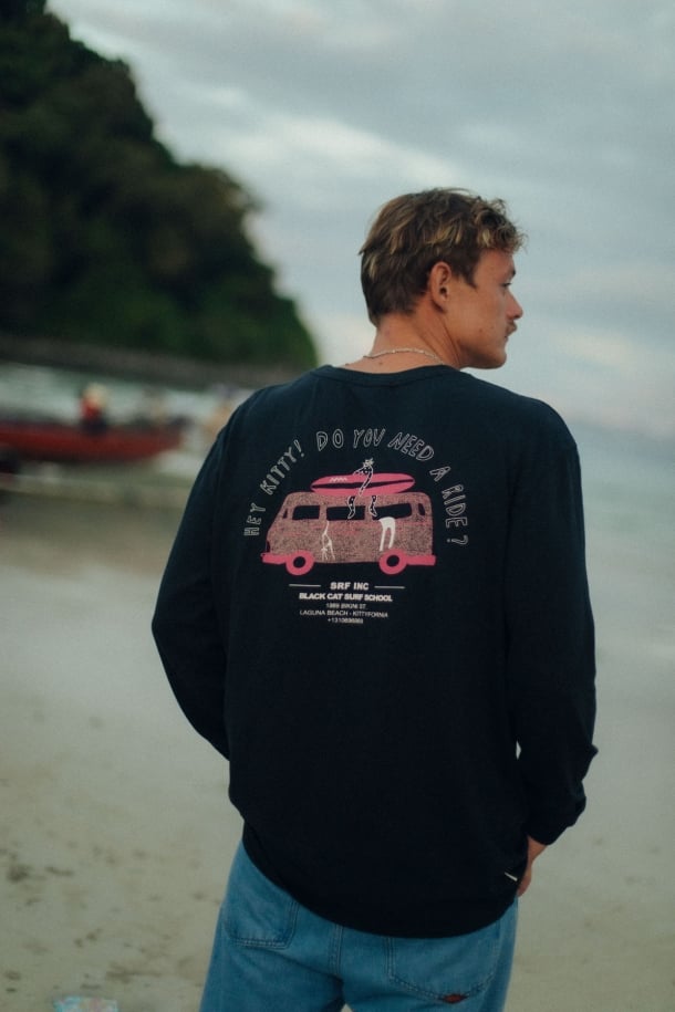 Kitty Longsleeve - Acid Black - Surf.inc | LAB10STREETWEAR