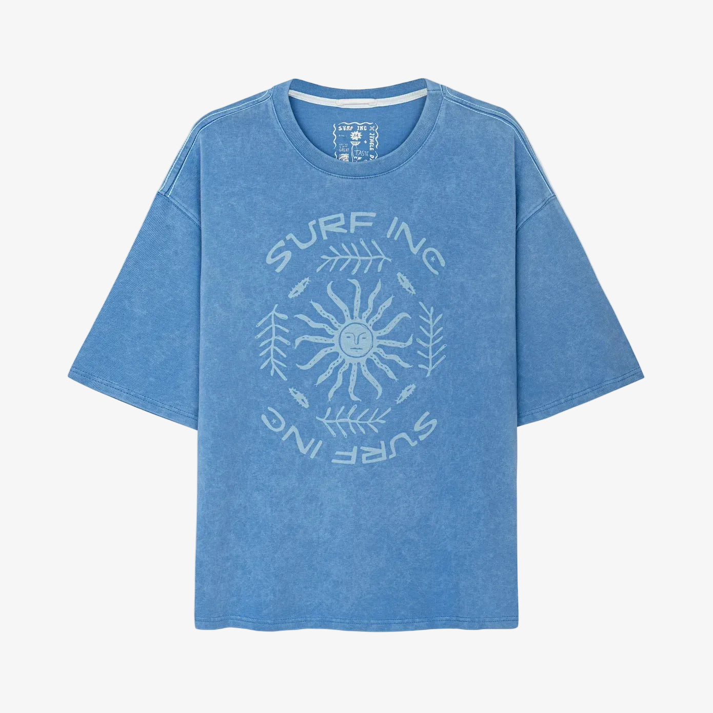 Mellow Angry Sun Tee - Denim Blue - Surf.inc | LAB10STREETWEAR