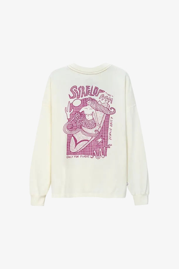 Only For Flippers Longsleeve - Vintage White - Surf.inc | LAB10STREETWEAR