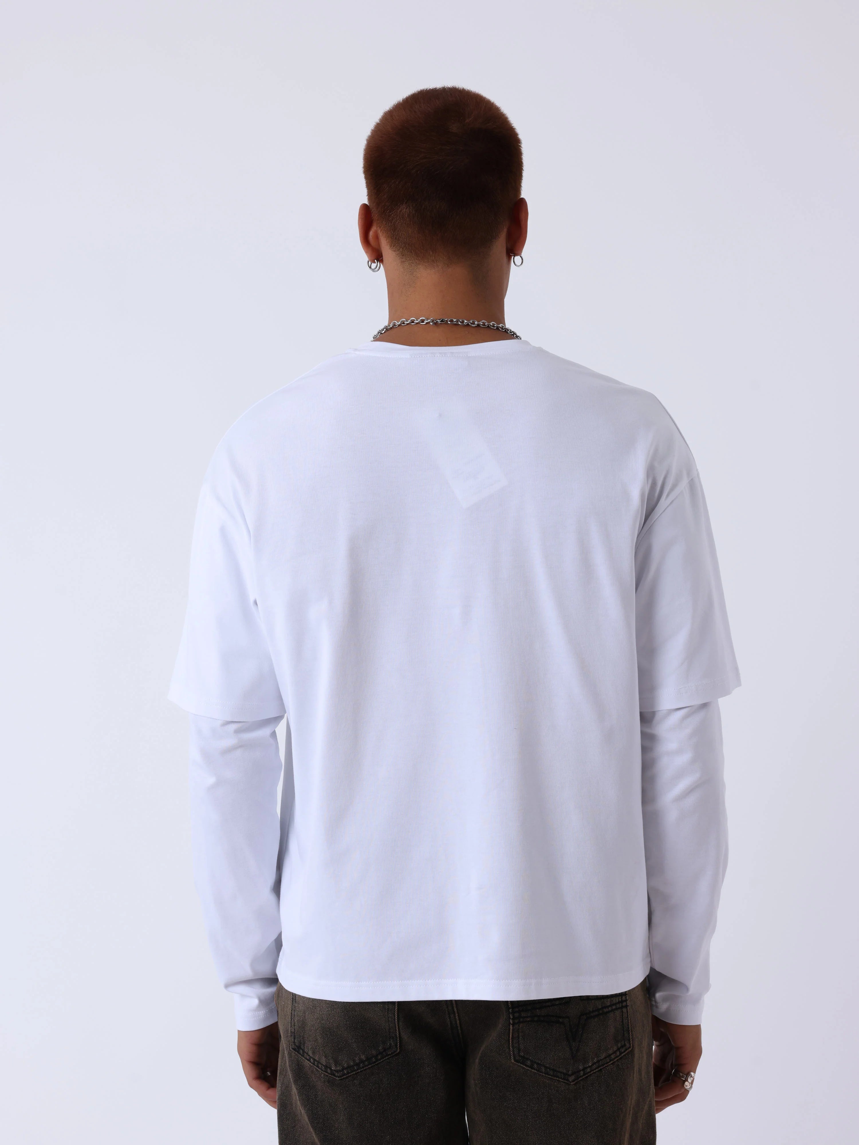 Overlay T-shirt met lange mouwen - PXP | LAB10STREETWEAR