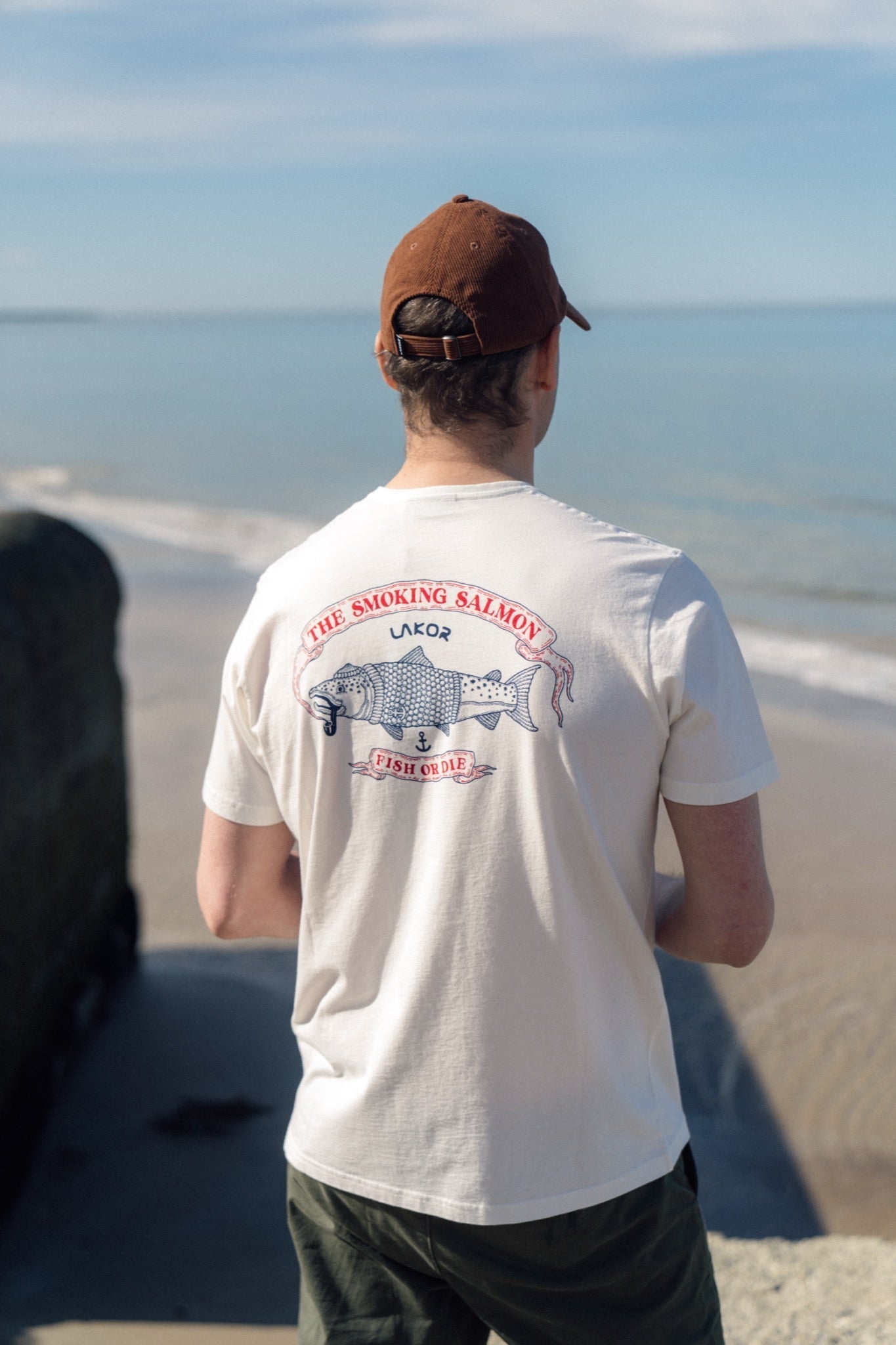 The Smoking Salmon T-Shirt - Star White - Lakor | LAB10STREETWEAR
