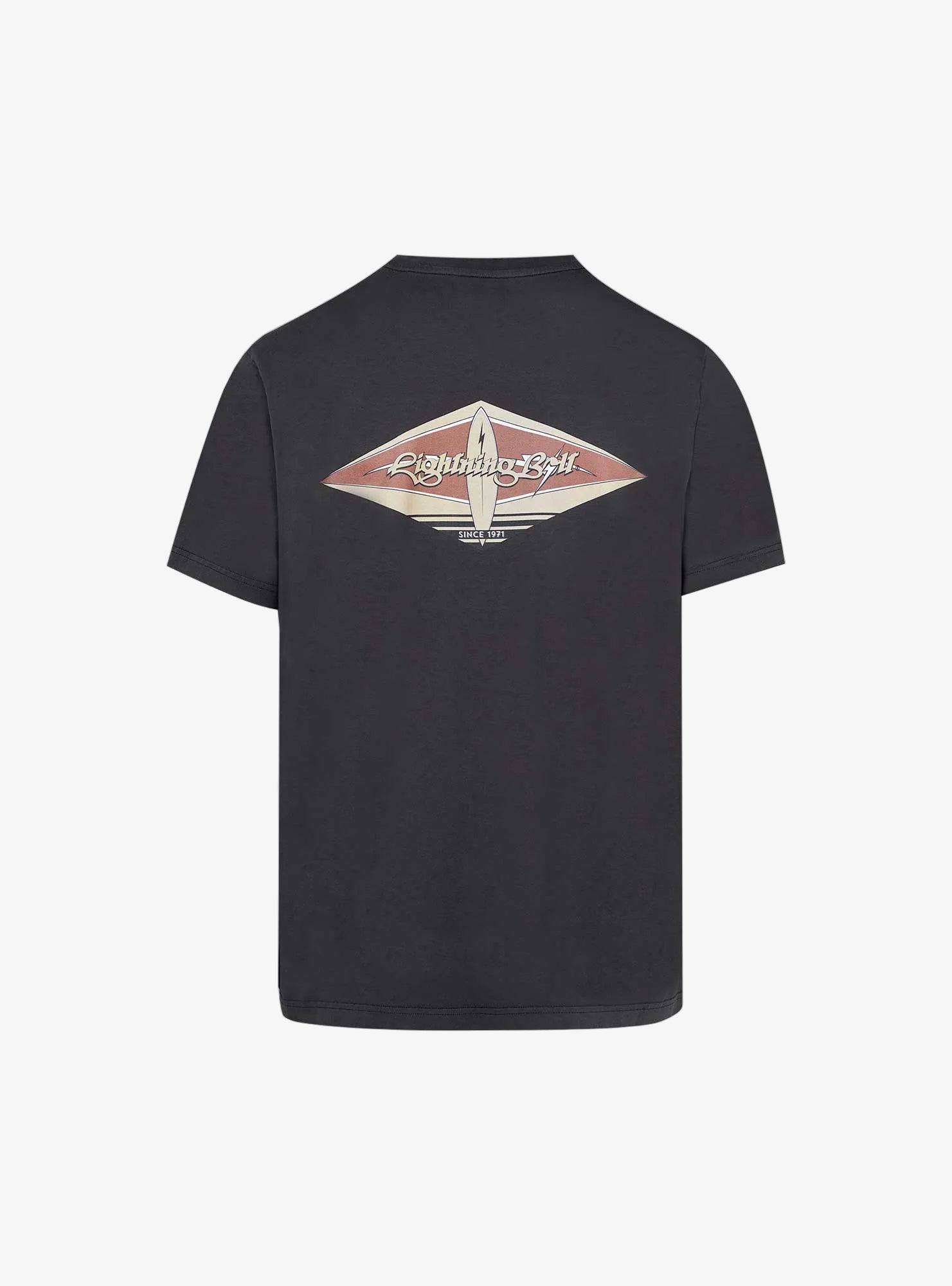 Wave Rider T-Shirt - Zwart - Lightning Bolt | LAB10STREETWEAR