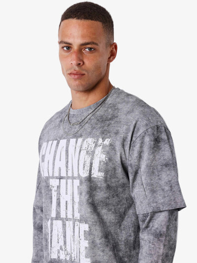 Longsleeve Shirt Vintage Effect Grijs - PXP | LAB10STREETWEAR