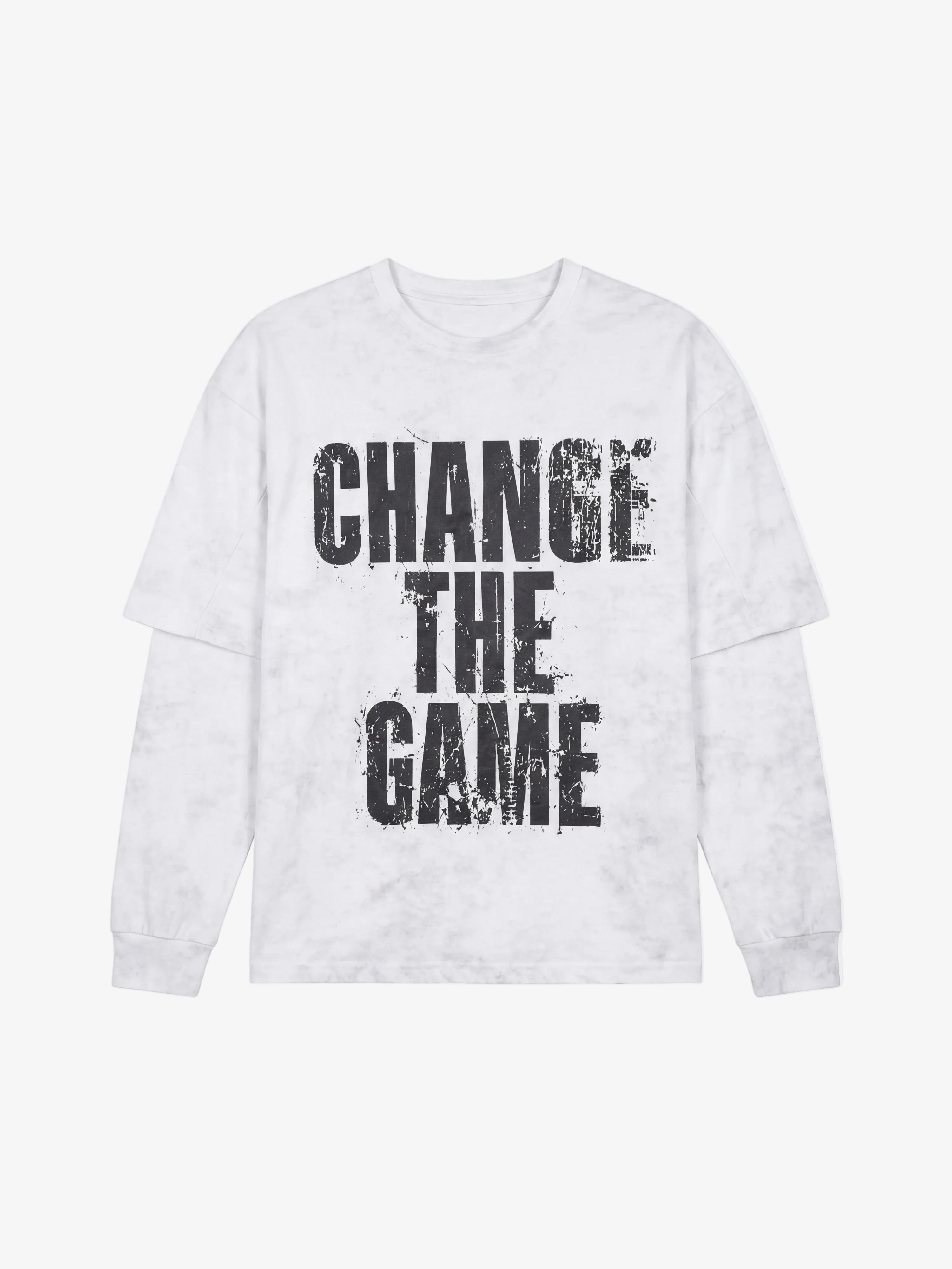 Longsleeve Shirt Vintage Effect Wit - PXP | LAB10STREETWEAR