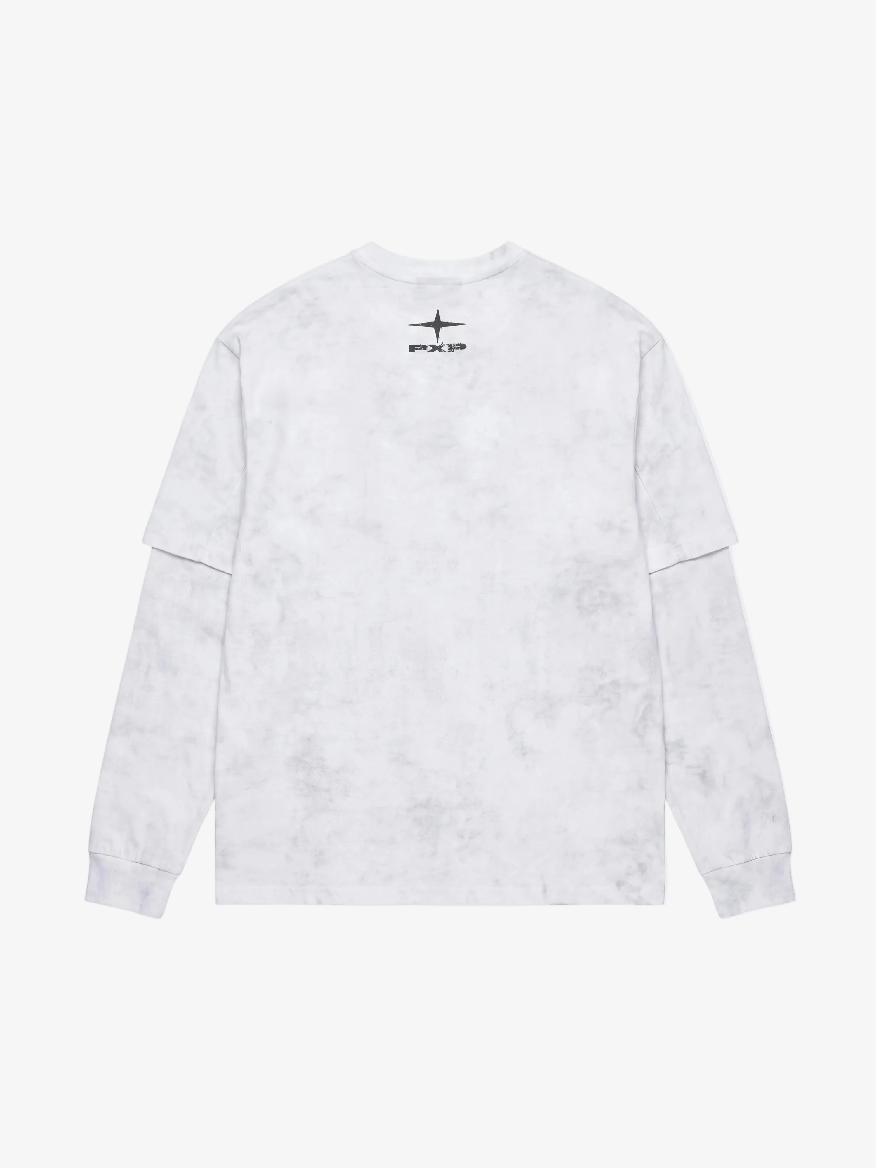 Longsleeve Shirt Vintage Effect Wit - PXP | LAB10STREETWEAR
