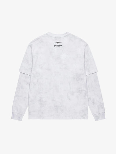 Longsleeve Shirt Vintage Effect Wit - PXP | LAB10STREETWEAR