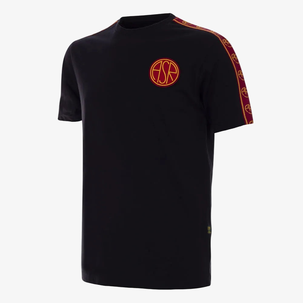 AS Roma Taper T-Shirt Zwart - Copa Football | LAB10STREETWEAR