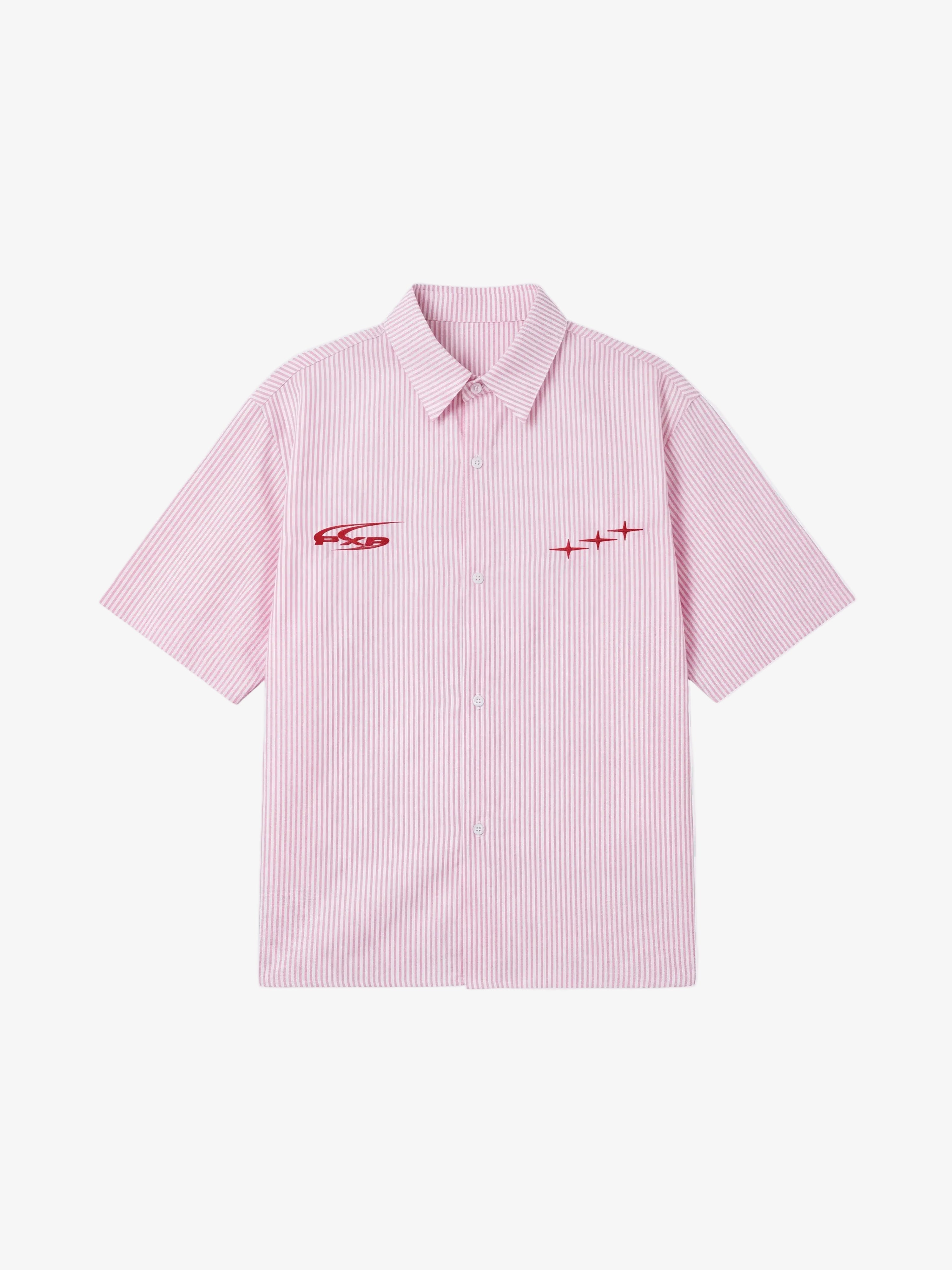 Gestreept overhemd met korte mouwen - PXP | LAB10STREETWEAR