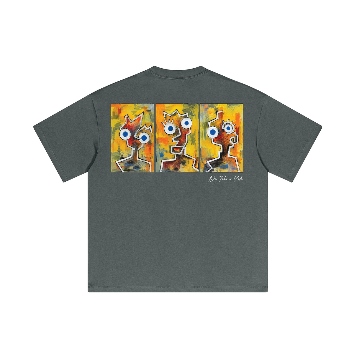 steven blanco A Pintura T-Shirt  - Grey