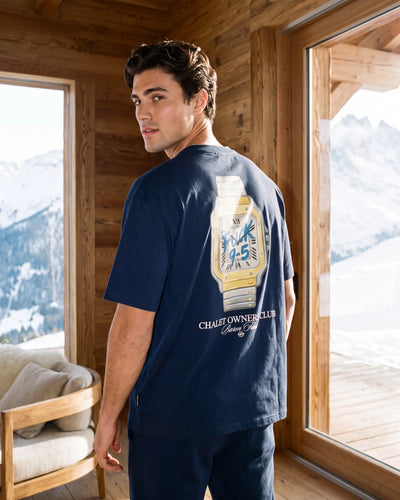 Baron Filou Oversized Backprint Pullover Fuck 9-5 - Oxford Blue