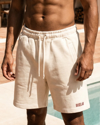 Sweatshort - Off White - Baselab | LAB10STREETWEAR