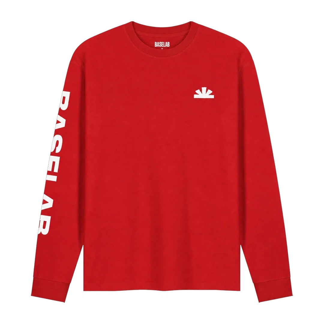 Baselab ascent longsleeve red - lab10menswear.n