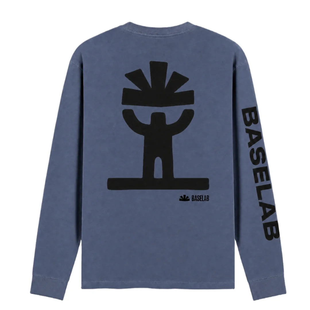 Baselab Ascent Longsleeve - Vintage Blue - lab10menswear.nl