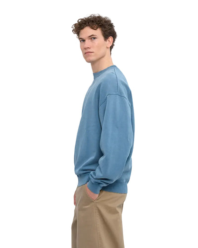 Colorfulstandard Organic Oversized Crew - Faden Indigo -lab10menswear.nl
