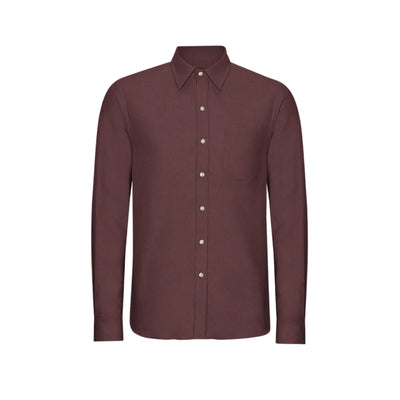 Colorfulstandard Organic Flannel Shirt - Oxblood Red -Lab10menswear.nl