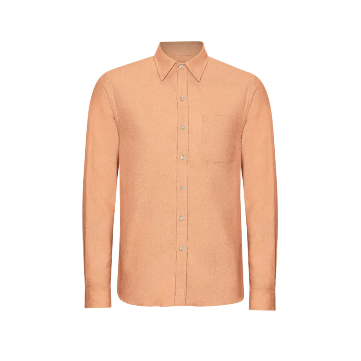 Organic Flannel Shirt - Sandstone Orange