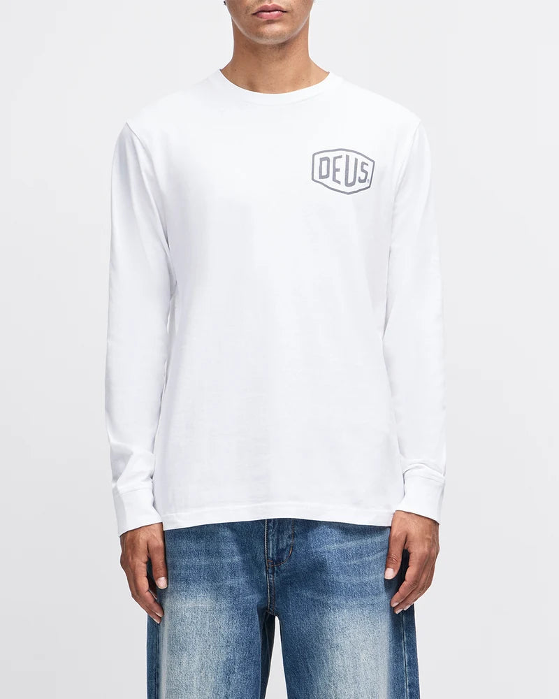 Deus Venice Longsleeve - White - lab10menswear.nl