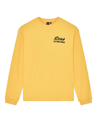 Deus Seoul Sign Longsleeve - Citrus Orange - lab10menswear.nl