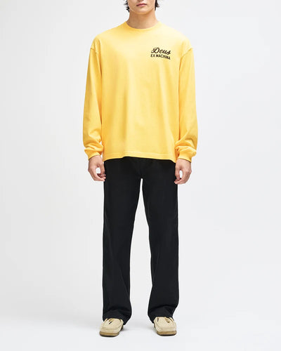 Deus Seoul Sign Longsleeve - Citrus Orange - lab10menswear.nl