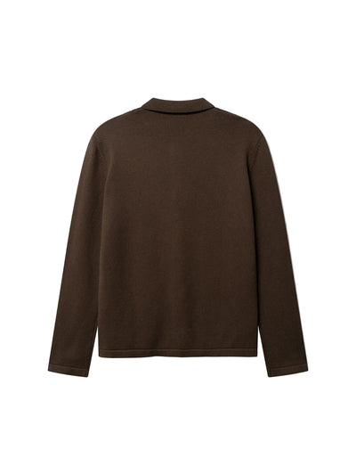 Gabba GABbenoit Cardi Fort LS Knit - Brown Slate