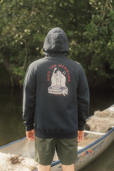 Save The Mermaids Back Zip Hoodie - Lakor | LAB10STREETWEAR