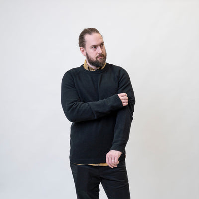 Topknot Knit Sweater - Zwart - Lakor | LAB10STREETWEAR