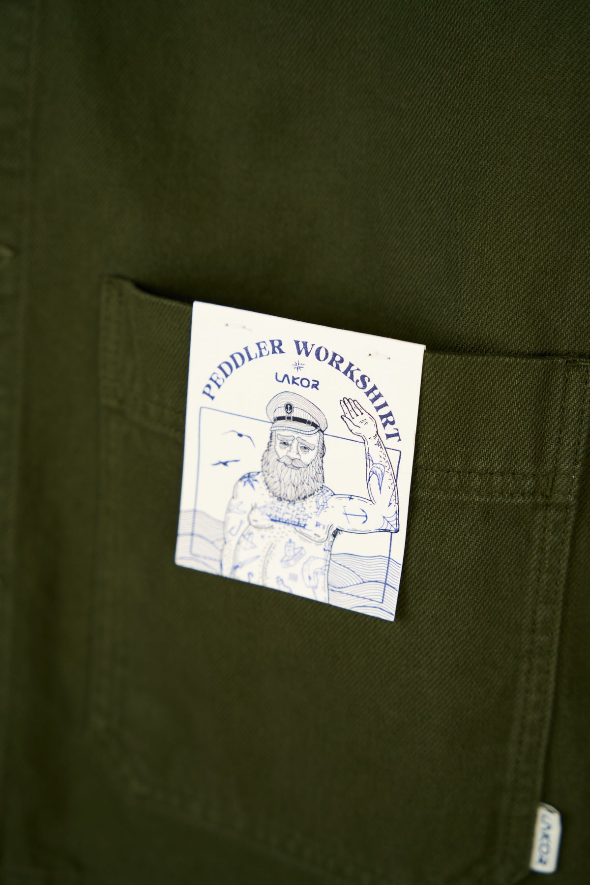Lakor Peddler Work Shirt - Riffle Green -lab10menswear.nl