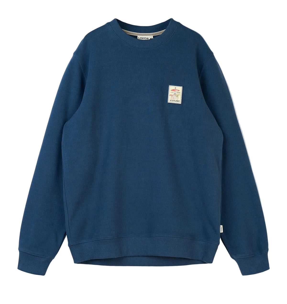 Lakor Mushroom Trio Crewneck - Insignia Blue - lab10menswear.nl