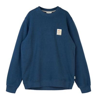 Lakor Mushroom Trio Crewneck - Insignia Blue - lab10menswear.nl