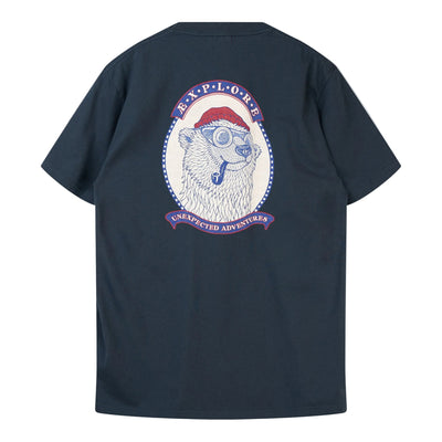 Lakor Ice Bear Adventure T-shirt - Blueberry - lab10menswear.nl