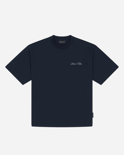 Oversized Backprint T-Shirt NO RUSH - Navy Blue - Baron Filou | LAB10STREETWEAR