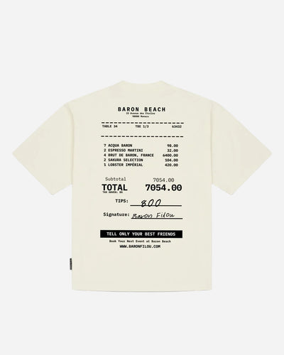 Oversized Backprint T-Shirt BARON BEACH BILL - Off White - Baron Filou | LAB10STREETWEAR