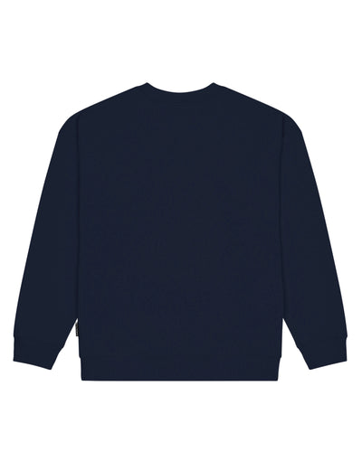 Baron Filou Oversized Backprint Pullover Fuck 9-5 - Oxford Blue