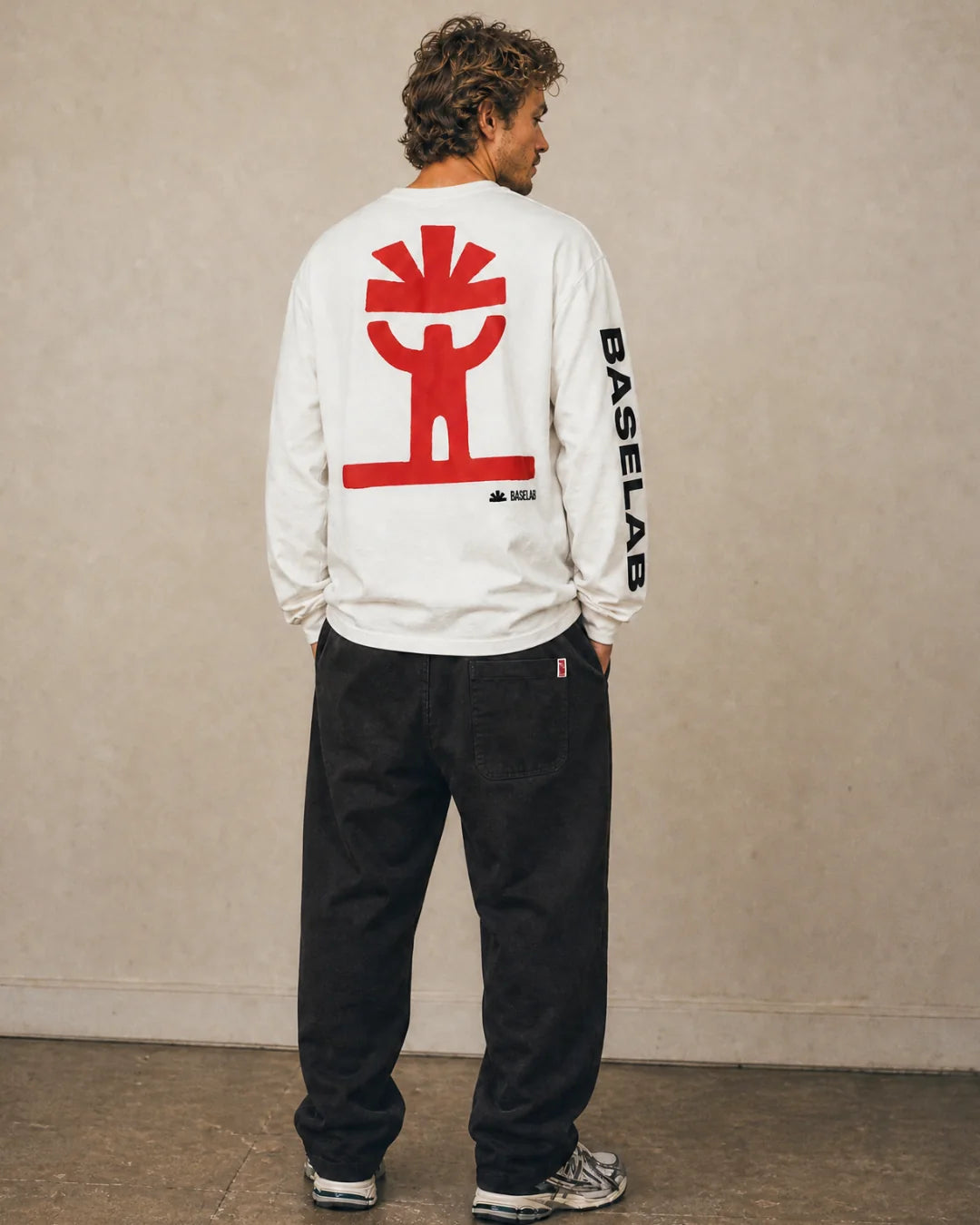 Baselab Ascent Longsleeve - Off White - lab10menswear.nl